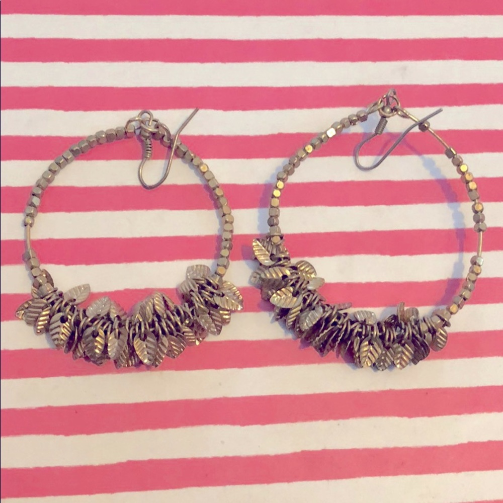 Gold hoop earrings